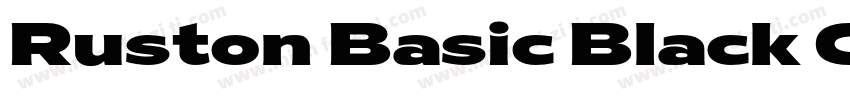 Ruston Basic Black C字体转换